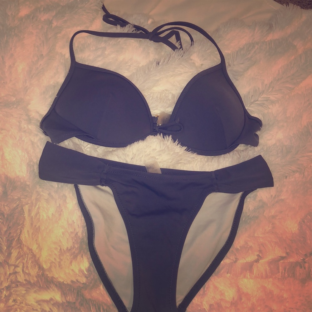 Victoria secret blue/grey bikini set